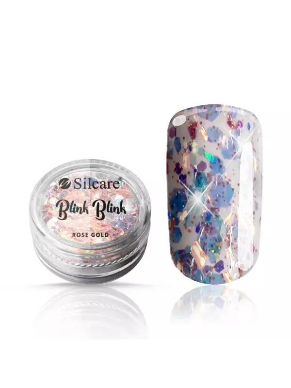 Silcare Blink Blik Nail decorations Rose Gold 5 g