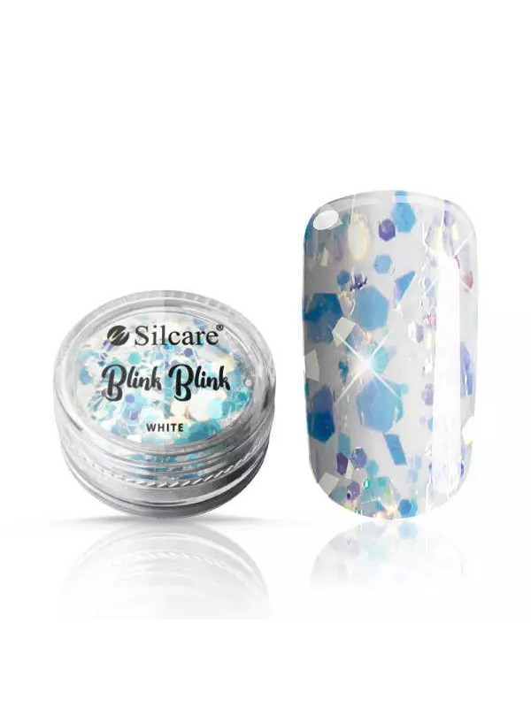 Silcare Blink Blik Nail decorations White 5 g