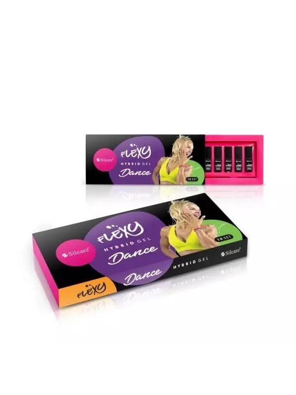 Silcare Flexy Dance Set Hybride nagellakken 10 x 4, 5 g