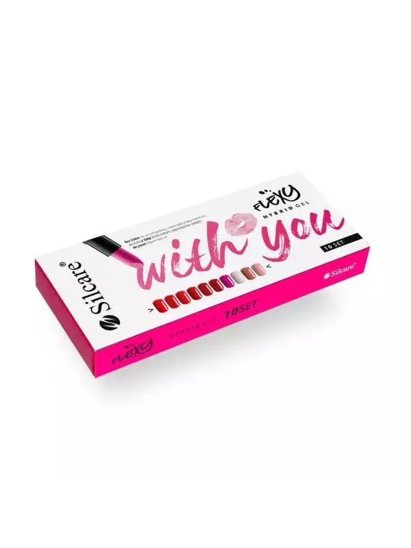 Silcare Set Flexy With You Hybride nagellakken 10 x 4,5 g