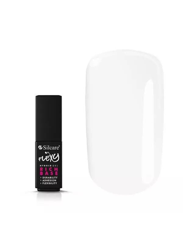 Silcare Flexy Rich Base for Keratin + Vitamins 4, 5 hybrid nail polishes