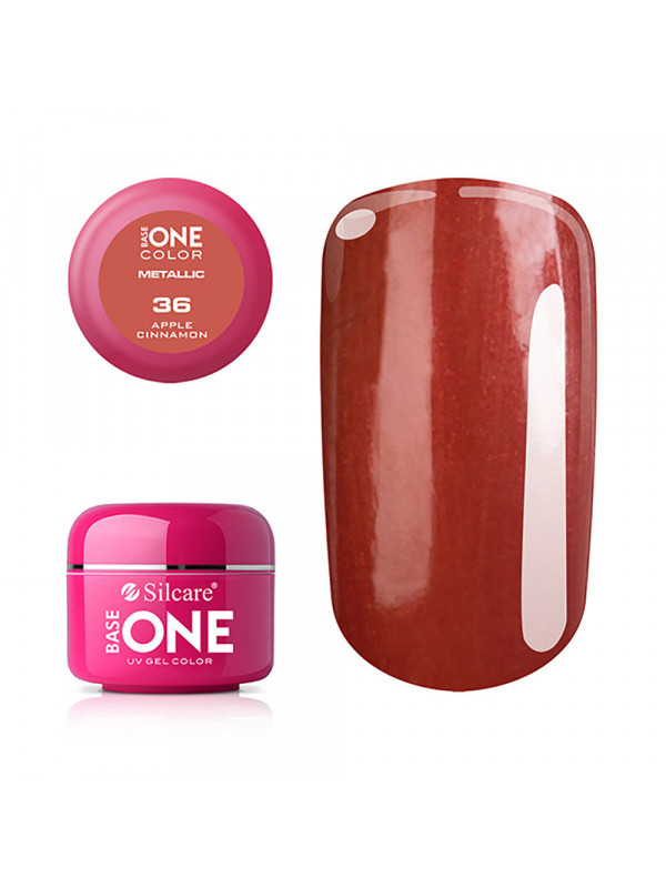 Silcare Base One Colour UV Gel /36/ One Metallic Apple Cinnamon 5 g