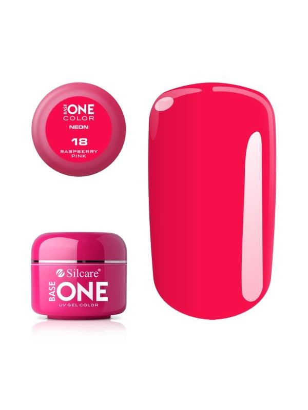 Silcare Base One Color UV Gel /18/ Neon Raspberry Pink 5 g