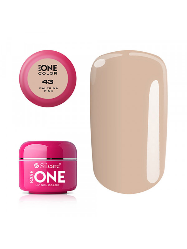 Silcare Base One Colour UV Gel /43/ Ballerina Pink 5 gr