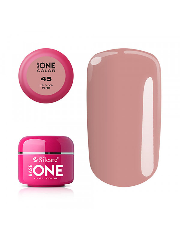 Silcare Base One Color UV Gel /45/ La Viva Pink 5 g