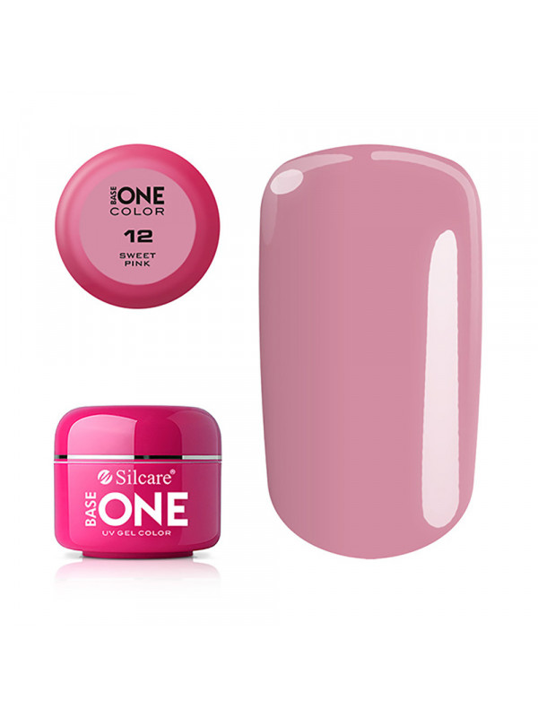 Silcare Base One Color UV Gel /12/ Sweet Pink 5 g