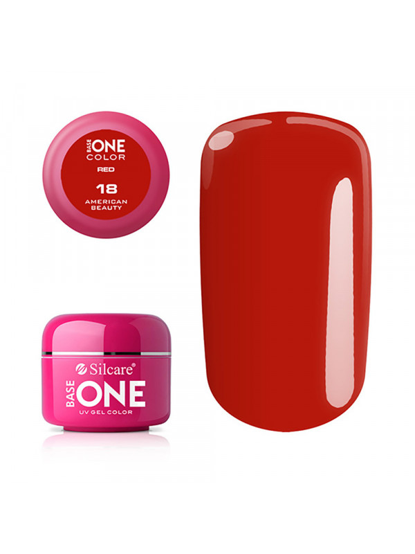 Silcare Base One Color UV Gel /18/ Red American Beauty 5 g