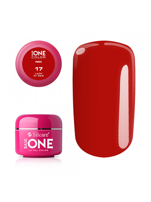 Silcare Base One Colour UV Gel /17/ Red Lady in Red 5 gr