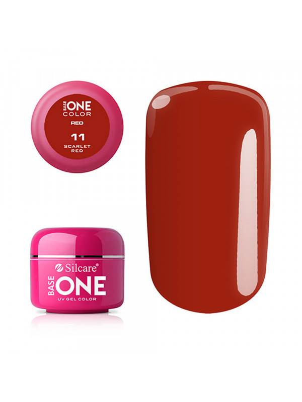 Silcare Base One Color UV Gel /11/ Red Scarlet Red 5 g