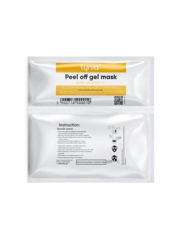 Lynia Peel-off algenmasker in gel met Vitamine C