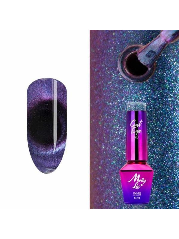 MollyLac /394/ Cat Eye 9D Hybrid Nail Polish Phoenix 5 ml