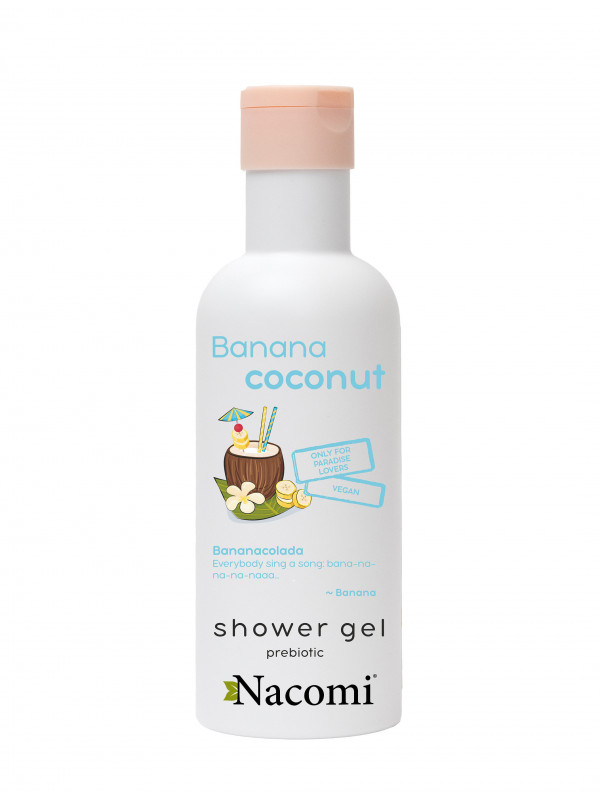 Nacomi Douchegel Banan en Kokosnoot 300 ml