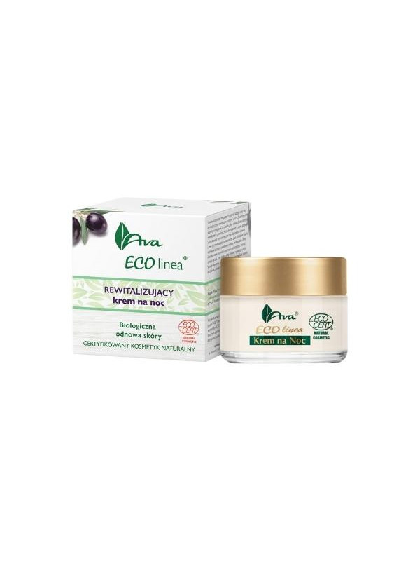 Ava Eco Linea gecertificeerde natuurlijke revitaliserende nachtcrème 50 ml