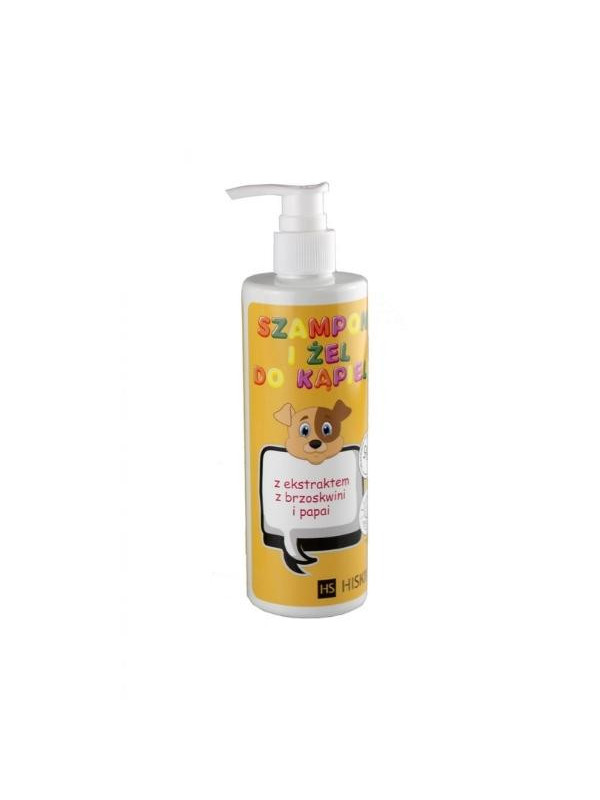 HiSkin Kids Shampoo and Bath Gel with Peach and Papaya extract