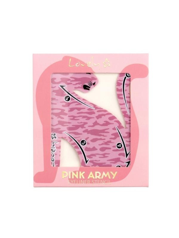 Lovely Pink Army Eye make-up stencil 2 pieces