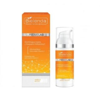 Bielenda Professional SUPREMELAB Energy Boost gezichtsmasker met zuren en vitamine C