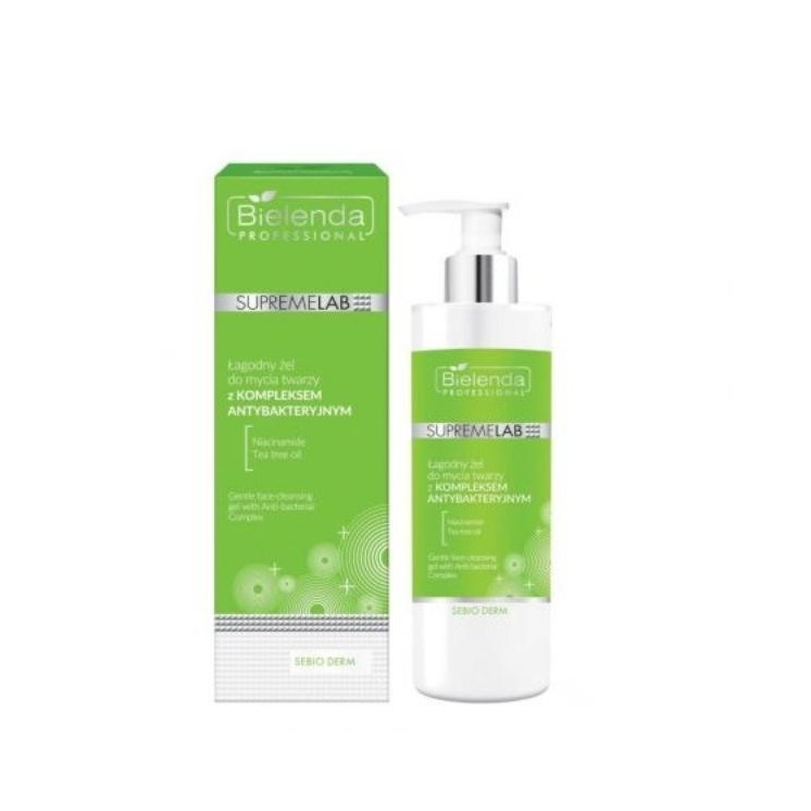 Bielenda Professional SUPREMELAB Sebio Derm mild face wash gel with an antibacterial complex