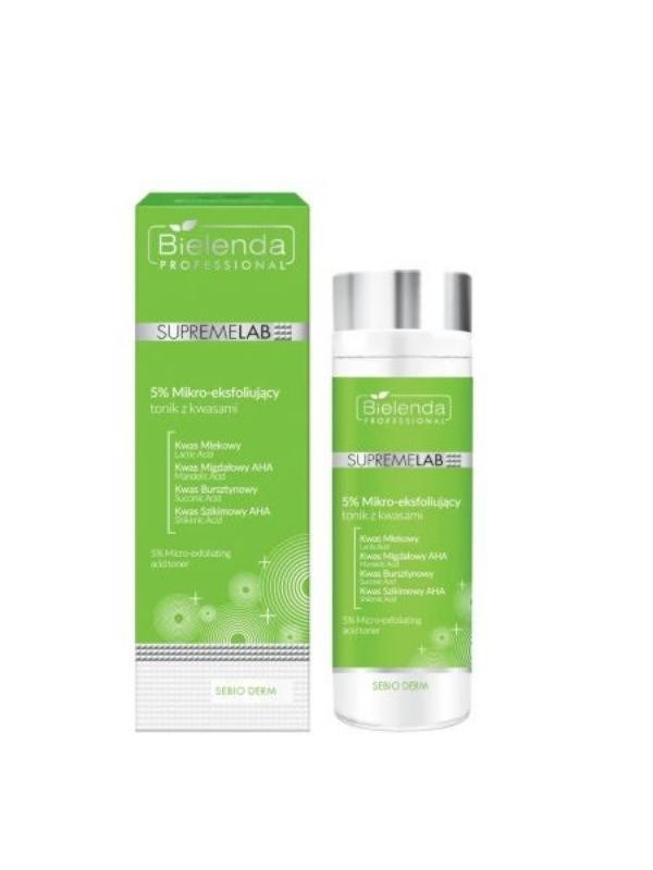 Bielenda SUPREMELAB Sebio Derm Face toner with acids 5 % micro-exfoliating