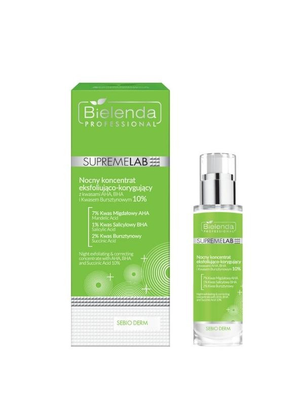 Bielenda Professional SUPREMELAB Sebio Derm night Exfoliërend en corrigerend concentraat