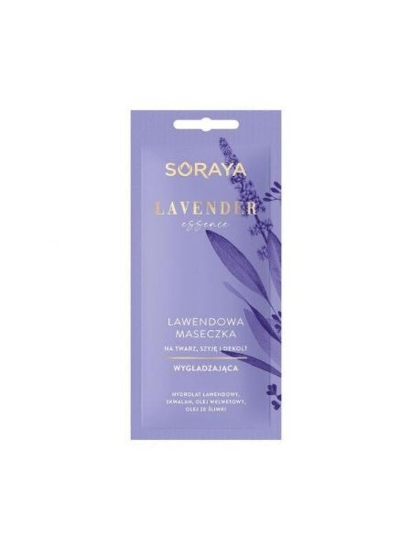 Soraya Lavender Essence smoothing mask for the face, neck and cleavage