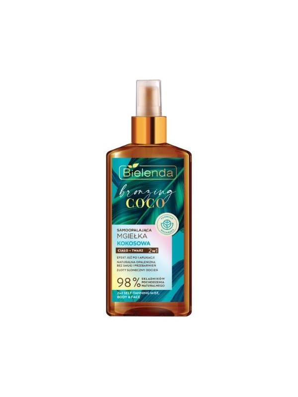 Bielenda Bronzing Coco zelfbruinende 2-in-1 kokosmist voor gezicht en lichaam