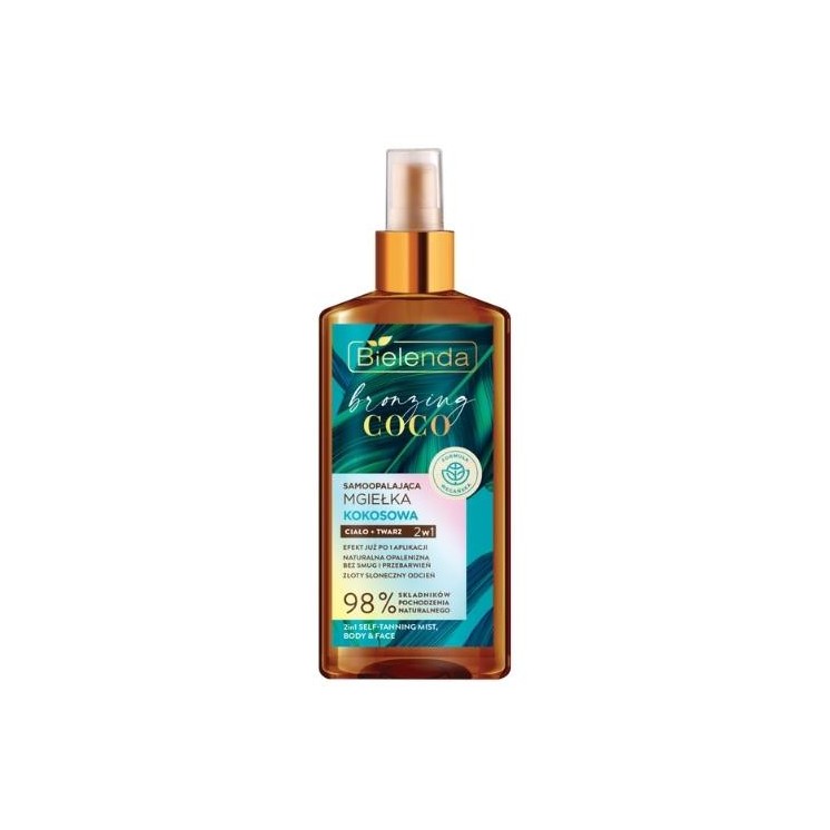 Bielenda Bronzing Coco zelfbruinende 2-in-1 kokosmist voor gezicht en lichaam