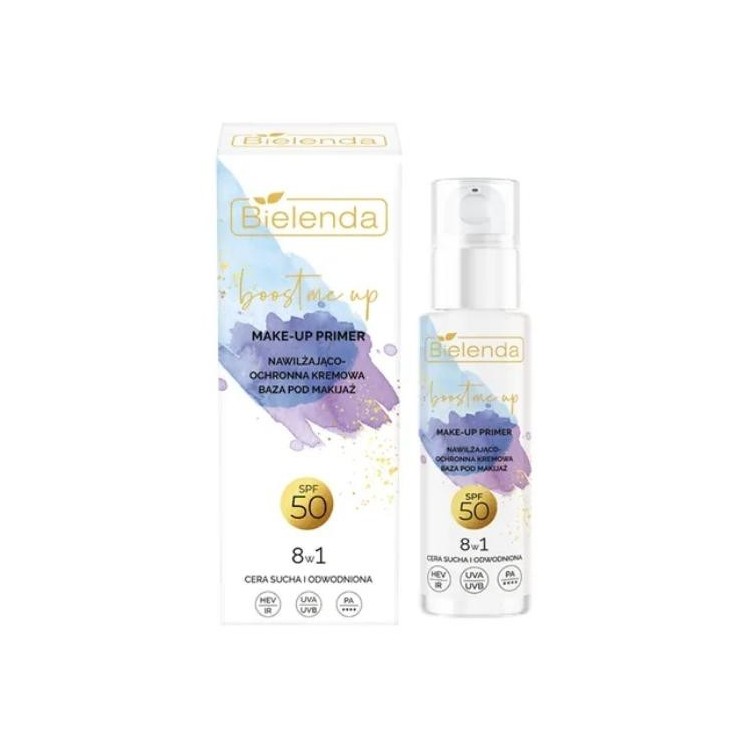 Bielenda Boost Me Up hydraterende en beschermende crèmige make-upbasis SPF50