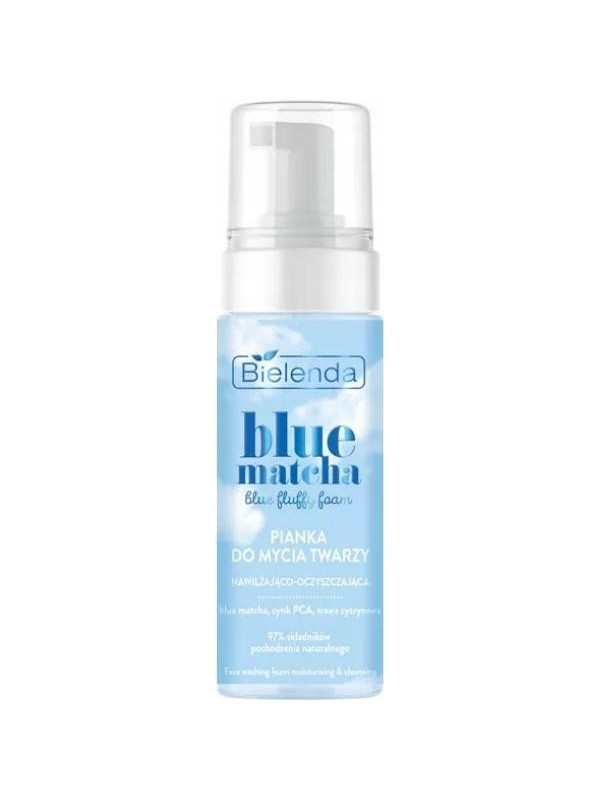 Bielenda Blue Matcha Hydraterende en reinigende gezichtswasschuim