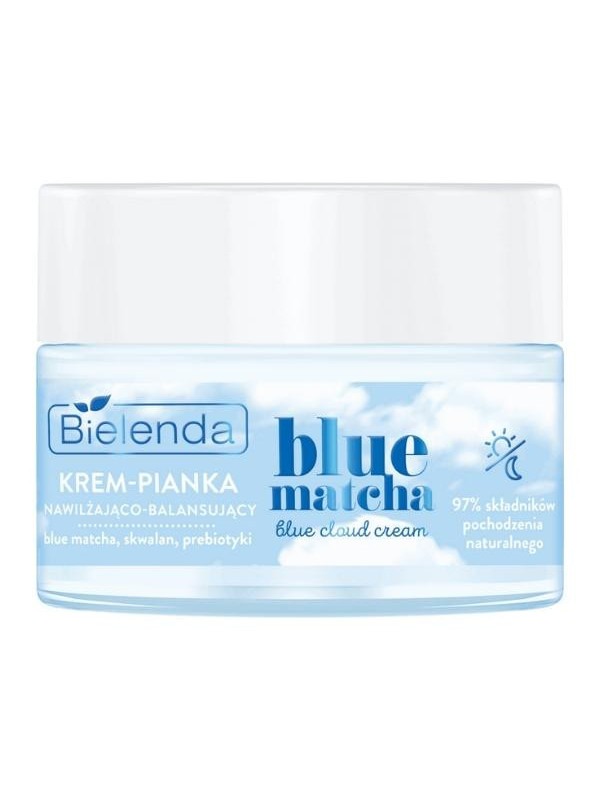 Bielenda Blue Matcha Hydraterende en balancerende creme-foam