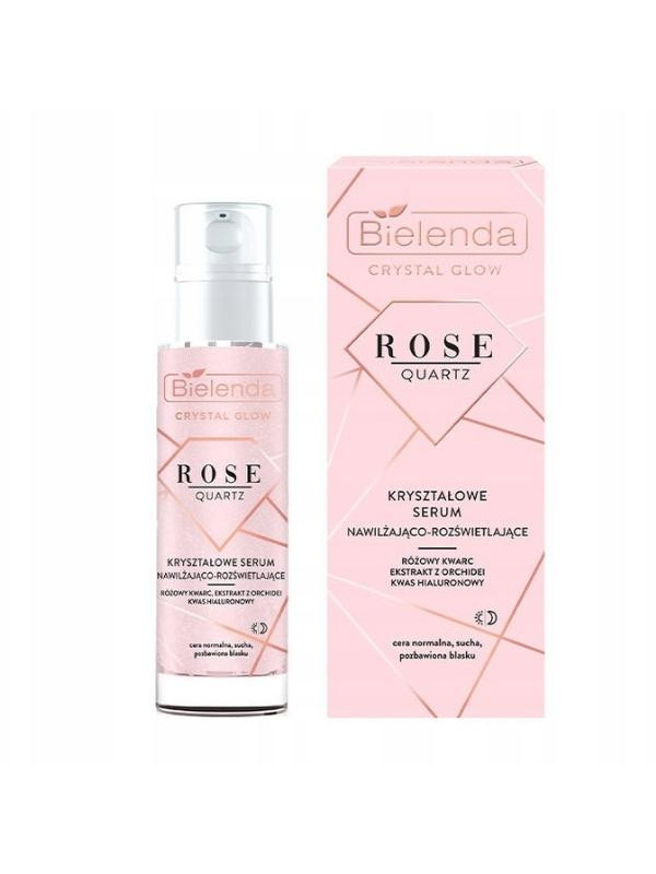 Bielenda Crystal Glow Rose Quartz crystal moisturizing and brightening Serum