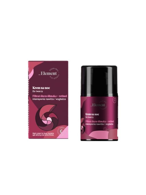 Element Snail slime filtrate Night face cream 50 ml