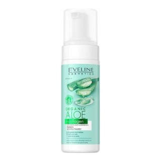 Eveline Organic Aloe + Collagen reinigend en verzachtend schuim voor het wassen van het gezicht 150 ml