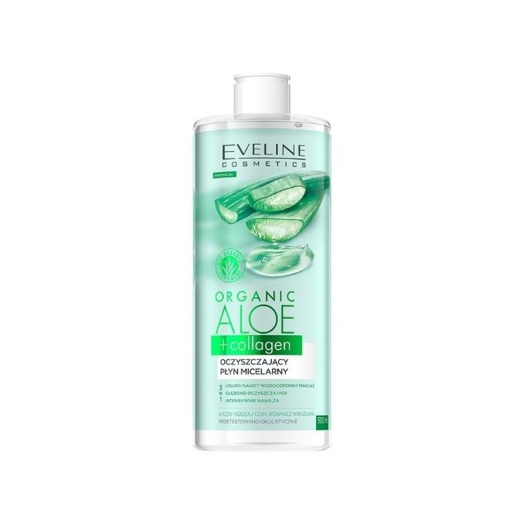 Eveline Organic Aloe + Collageen Reinigende Micellaire Vloeistof 400 ml