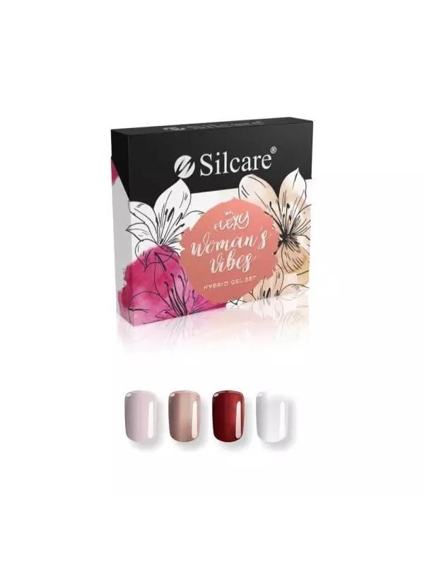 Silcare Set Flexy Women's Vibes Hybride nagellakken 4 x 4, 5 g