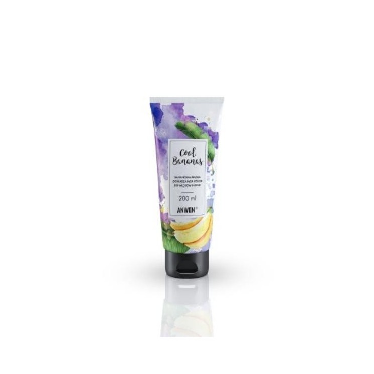 Anwen Cool Bananas banaan Kleur verkoelend masker voor blond haar 200 ml