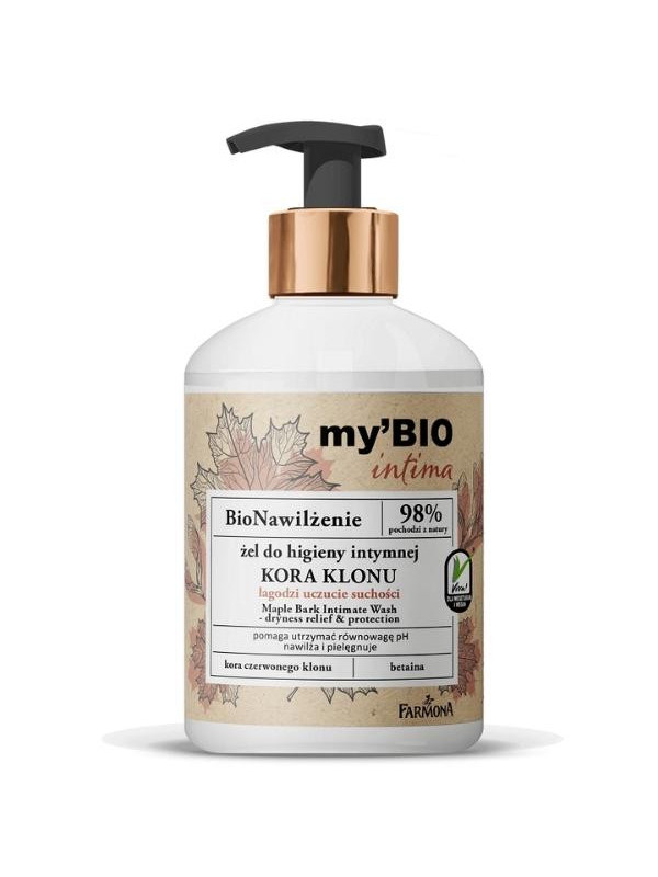 Farmona my'BIO Intima BioHydration Maple Bark Gel voor intieme hygiëne