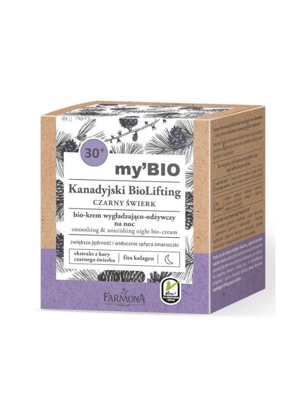 Farmona my'BIO Canadian BioLifting 30+ Black Spruce Bio-Nachtcrème