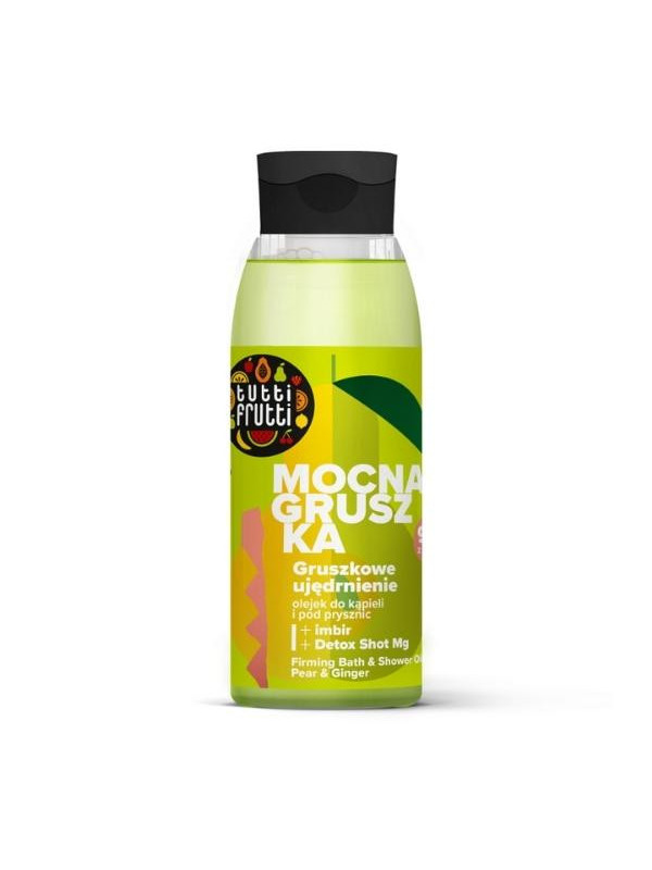 Farmona Tutti Frutti Sterke Peer Verstevigende Bad- en Doucheolie Peer en Gember + Detox Shot Mg 400 ml