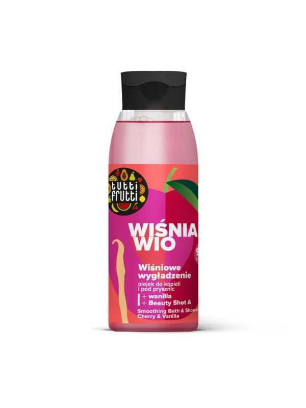 Farmona Tutti Frutti Wiśnia Wio smoothing Bath and Shower Oil Cherry and Vanilla + Beauty Shot A