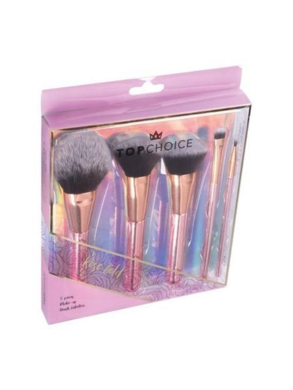 Top Choice Rose Gold Makeup Brush Set