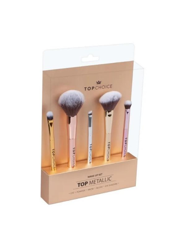 Top Choice Top Metallic makeup brush set 5 pcs