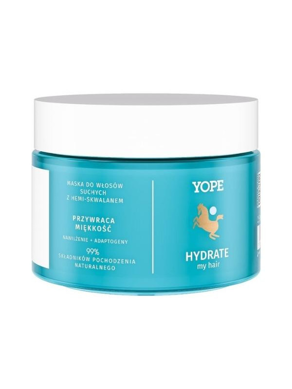 YOPE Hydrate My Hair Mask for dry hair with Hemi-squalane