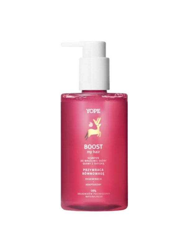 YOPE Boost My Hair Shampoo voor de gevoelige hoofdhuid met Tapioca