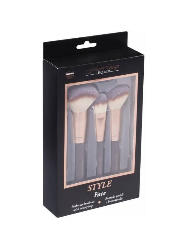 Top Choice Fashion Design Style Face makeup brush set 3 pieces