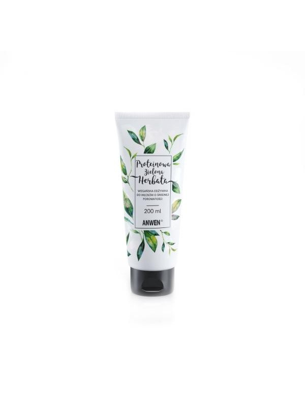 Anwen Conditioner voor medium poreus haar Protein Green Tea 200 ml