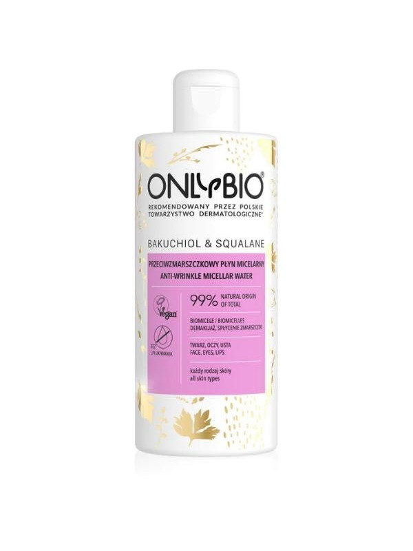 ONLYBIO Bakuchiol&Skwalan anti-rimpel micellaire vloeistof 300 ml