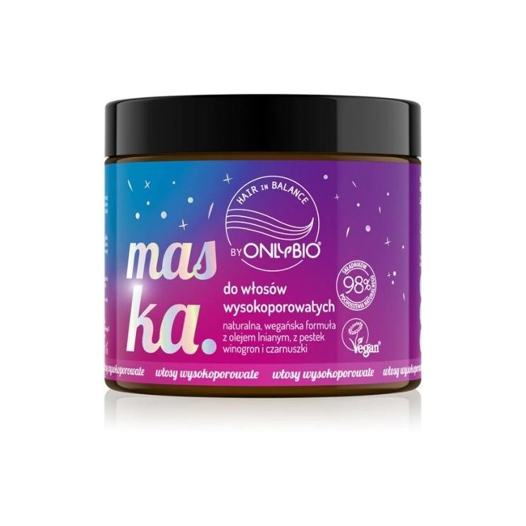 ONLYBIO Hair in Balance Masker voor hoog poreus haar