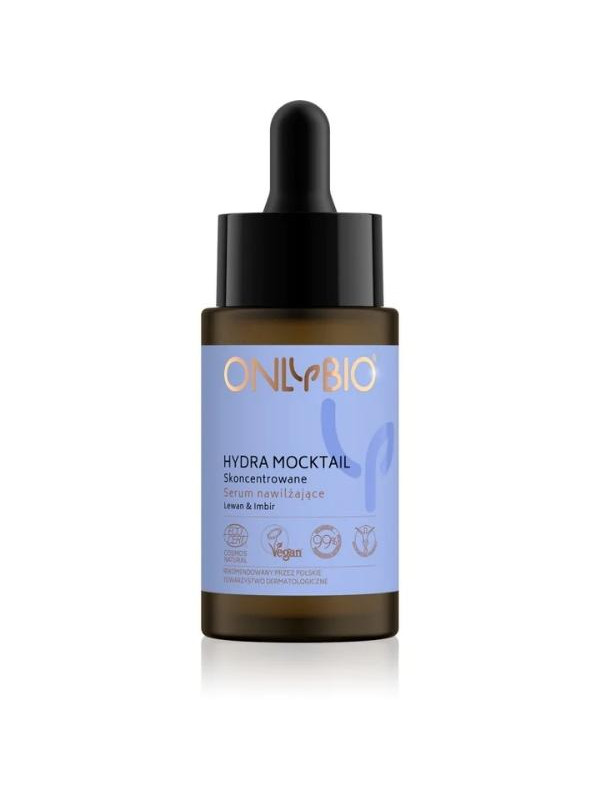 ONLYBIO Hydra Mocktail Concentrated Lewan & Ginger Moisturizing Permanent Serum 30 ml