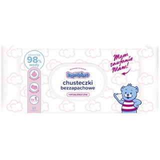 Bambino Unscented wipes for mouth and hands from the first days of life 57 pieces