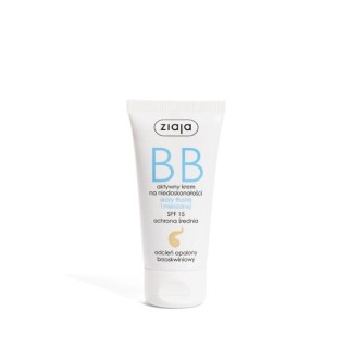 Ziaja BB actieve crème voor imperfecties van de vette en gecombineerde huid, gebruinde perzikkleur 50 ml